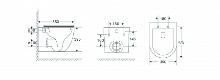 Подвесной унитаз безободковый Terminus Енисей Monolit 560х390 белый Казань - фото 8 Подвесной унитаз безободковый Terminus Енисей Monolit 560х390 белый Казань - фото 8