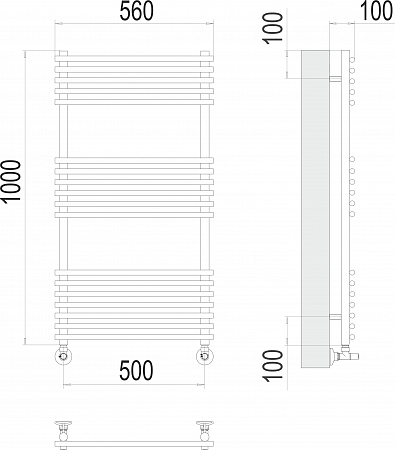 Ватра П18 500х1000 Полотенцесушитель  TERMINUS Казань - фото 3