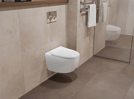 Подвесной унитаз безободковый Terminus Енисей Monolit 560х390 белый Казань - фото 1 Подвесной унитаз безободковый Terminus Енисей Monolit 560х390 белый Казань - фото 1